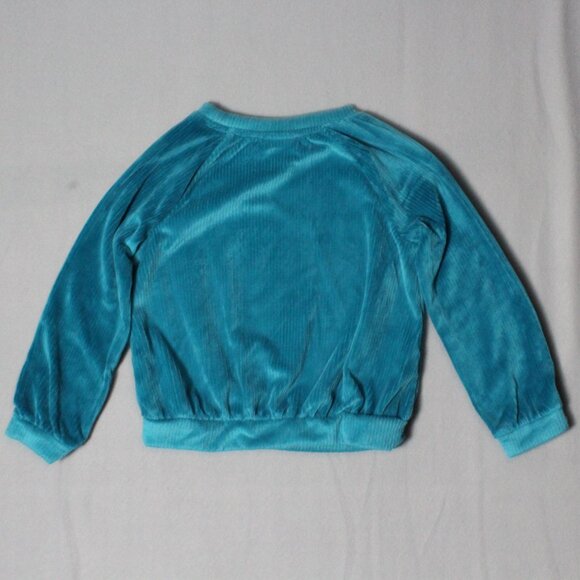 Cat & jack Girls’ Velour Pullover & Flare Pants Set – Teal, Size 5T - Picture 5 of 9